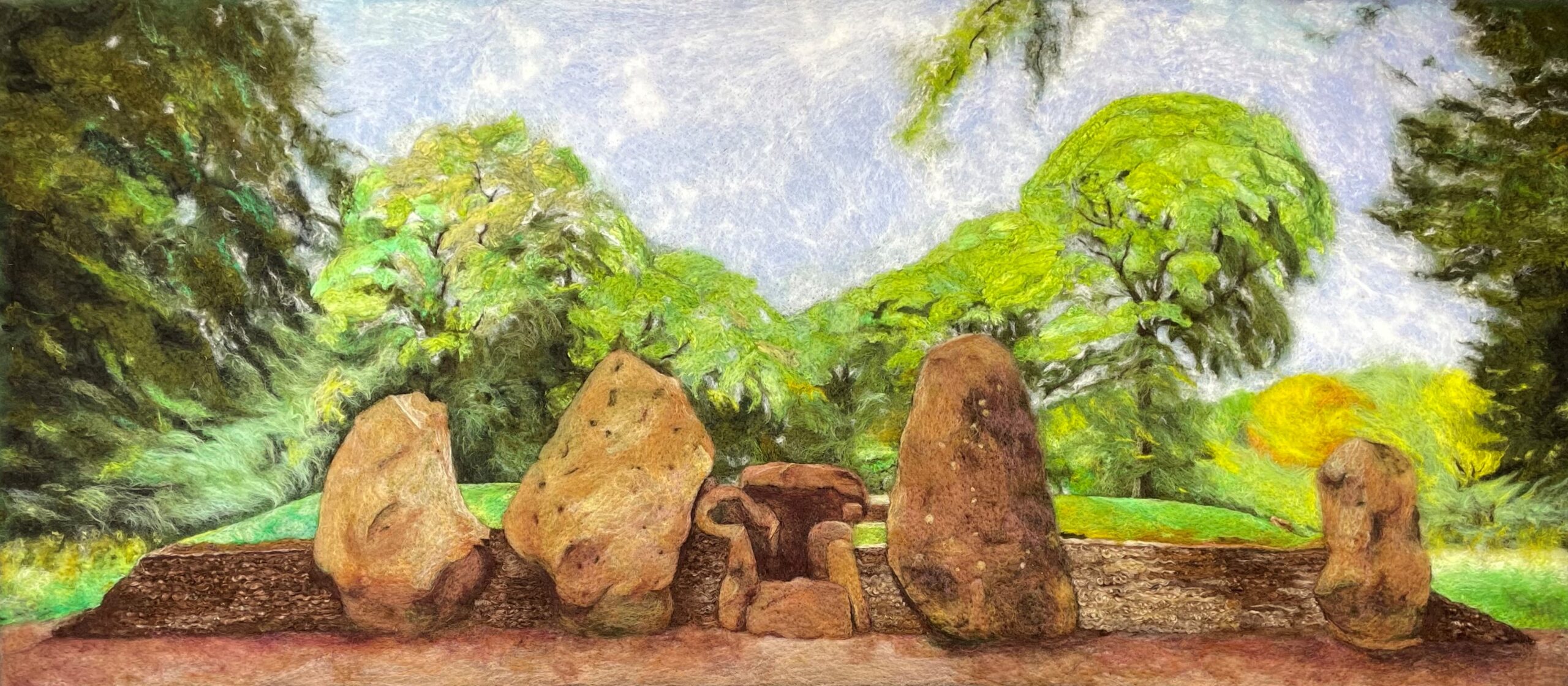 Wayland's Smithy Fibre Art by Ushma Sargeant